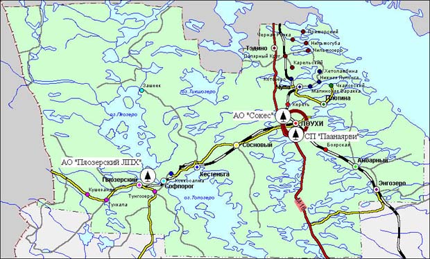 Петрозаводск 5 поселок карта