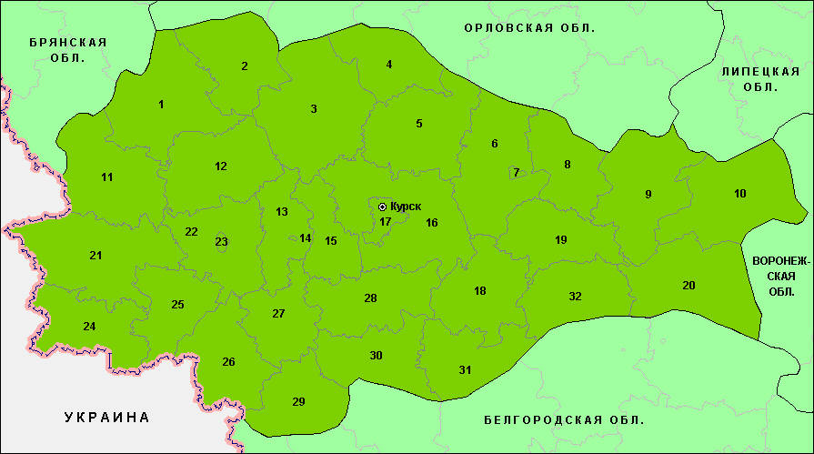 Районы Курской области