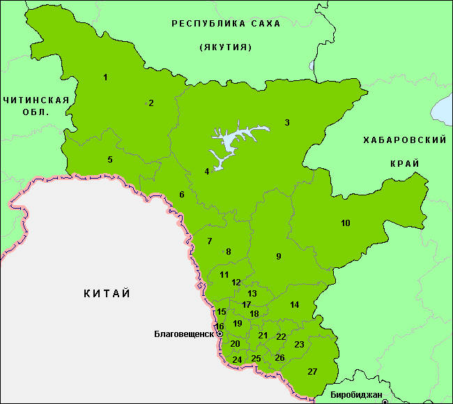Районы Амурской области