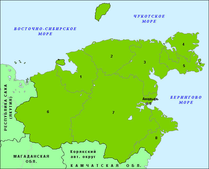 Районы Чукотского автономного округа