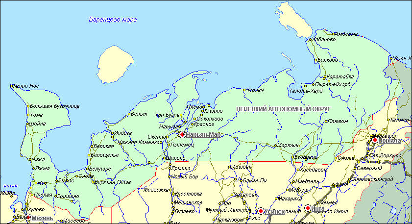 Районы Ненецкого автономного округа