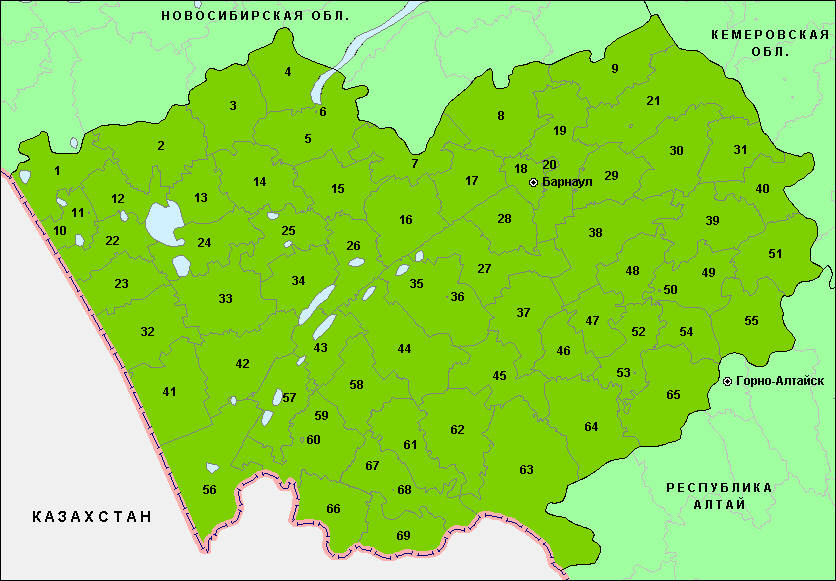 Районы Алтайского края